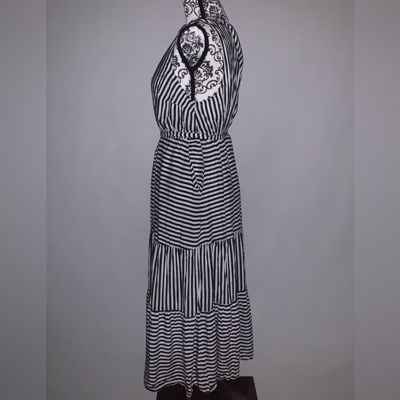 TORRID- Navy & White -Striped Sleeveless Maxi Dress ~ NWT!! - Picture 5 of 14